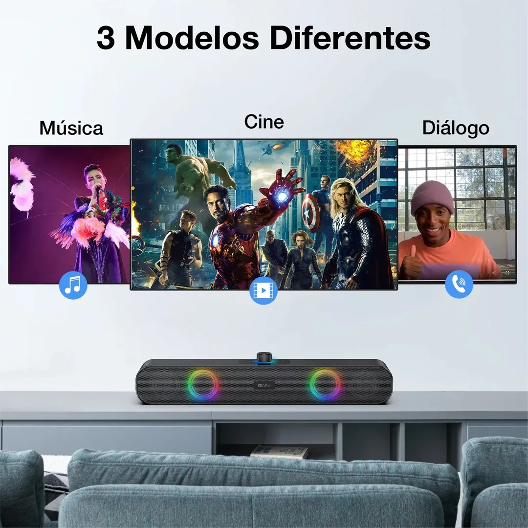 Parlante Inalambrico Bluetooth Hasta 6 horas De Musica Barra De Sonido Original 1Hora